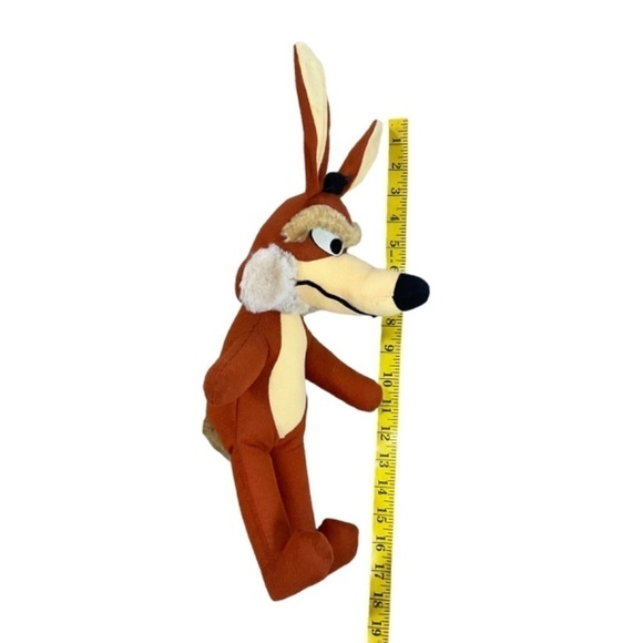 Vintage Wile E Coyote (Genius) Plush Toy 1971 by Warner Bros 17” By Mighty Star - Picture 10 of 11